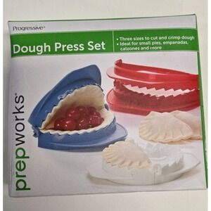 Empanada, Pierogi, Pastry -Progressive PrepWorks Dough Press Set - New - 3 Sizes